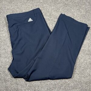 Adidas Men's 40X32 Navy Blue Ultimate Flat Front Straight Leg Golf Pants Stretch